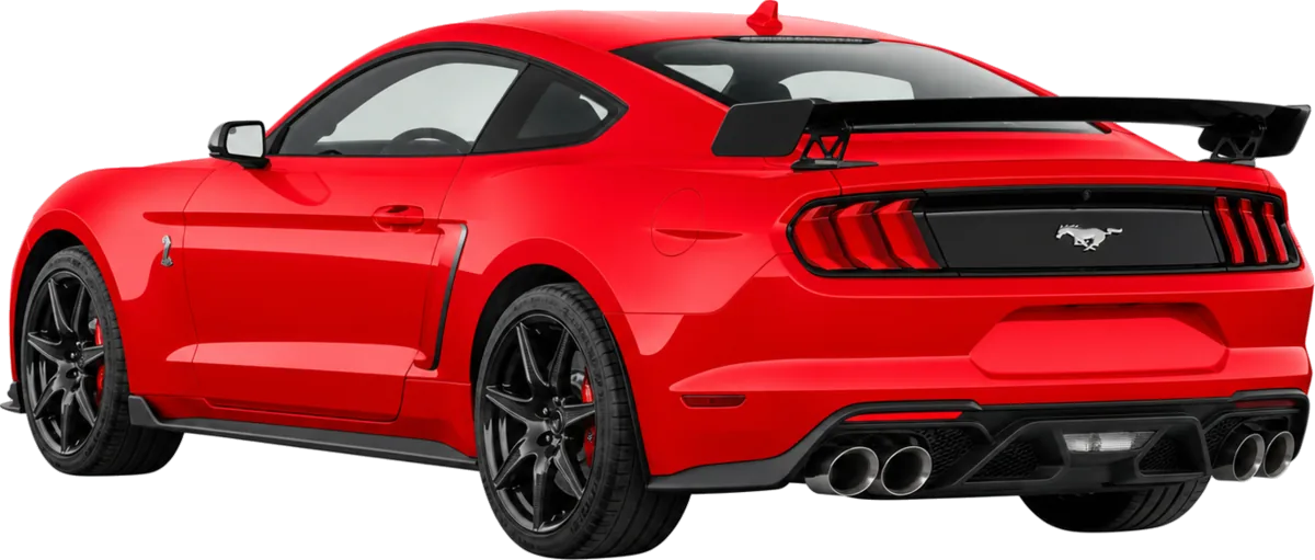 Ford Mustang Shelby GT500 z USA, widok z tyłu pod kątem